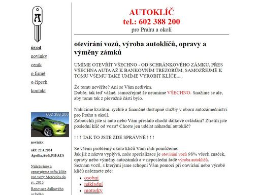 zámečnictví - otevírání výroba opravy