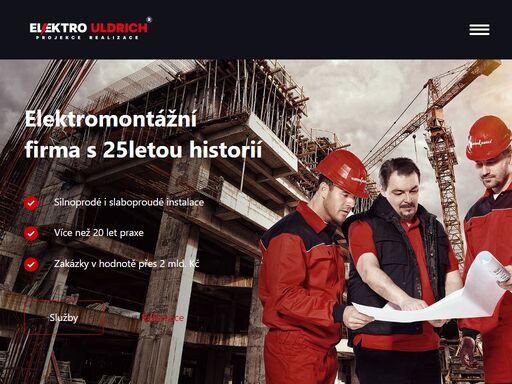 elektro uldrich vám zajistí vše na míru. montáž a revize silnoproudých a slaboproudých elektroinstalací, revize nebo projekce.