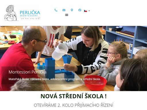 montessori perlička mateřská škola, základní škola a adolescentní program. rosteme společně. mateřská školka základní škola adolescentní program naše poslání: smyslem naší činnosti je umožnit dětem stát se pozitivní změnou ve světě a společnosti. proto následujeme vývojové potřeby dětí a dospívajícících v autentickém montessori prostředí. podporujeme rozvoj jedinečného potenciálu každého dítěte v prostředí, kde dítě může