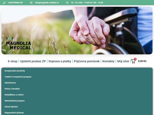 na našem e-shopu najdete kvalitní zdravotní potřeby a kompenzační pomůcky. využijte také naši půjčovnu zdravotních pomůcek.