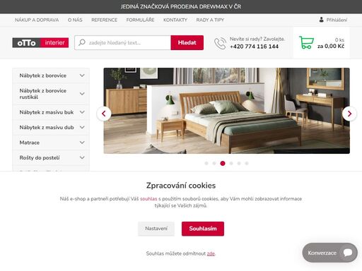 specializovaná prodejna nábytku z masivu, sedacího a kancelářského nábytku. nabízíme bukový, dubový, borovicový nábytek, dětský rostoucí nábytek, židle, kancelářský nábytek matrace.