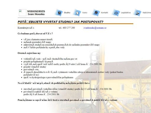 nab?z?me zhotoven? vrtan?ch studen, v?etn? legislativn? pomoci