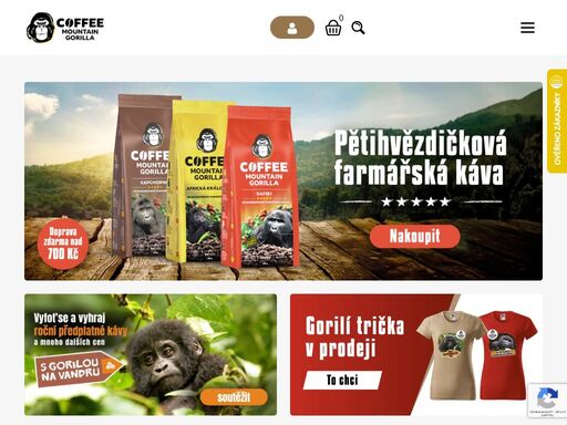 obchod s kávou a čokoládou z východní afriky, který podporuje záchranu horských goril.