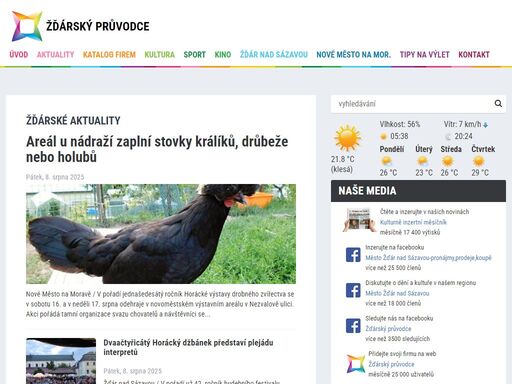 žďár nad sázavou je město ležící ve žďárských vrších na vysočině. žďárem na sázavou a jeho okolím vás nejlépe provede žďárský průvodce.