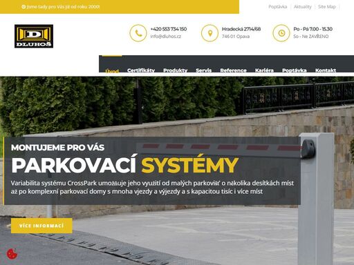 dluhoš s.r.o. - již od roku 2000 zajišťujeme kompletní dodávku a servis průmyslových a garážových vrat, dveřních systémů, bran a dalších služeb!