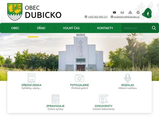 oficiální stránky obce