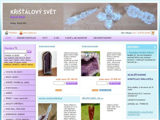 při výběru léčivých kamenů a šperků se specializujeme na neobvyklé zboží. u kamenů se zaměřujeme na zboží větších rozměrů, které mají silnější působení. jsme schopni zajistit i zboží, které není v nabídce.