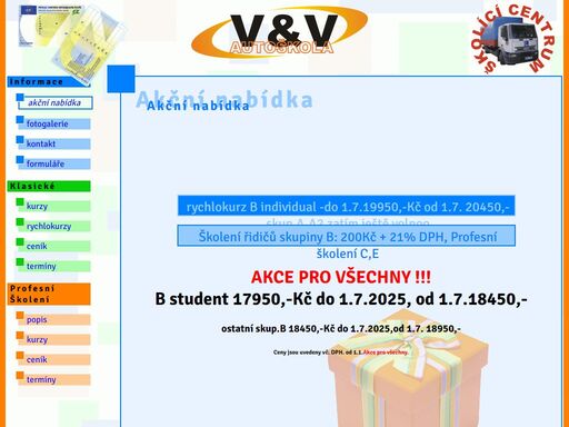 autoškola pro budoucí řidiče z brna a okolí. autoškola v&v (vosinek a vosinková). autoškola v centru města má pro vás akční nabídku.