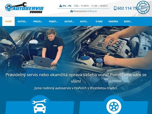 pravidelný autoservis nebo okamžitá oprava vašeho vozu? pomůžeme vám se vším!jsme rodinný autoservis v hořicích s třicetiletou tradicí.