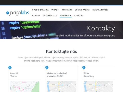 naše aplikace najdete v řadě nemocnic v české a slovenské republice. lékařské aplikace najdete v menu „řešení a služby“ konzultační služby s vysokou přidanou…