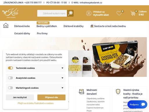 hledáte dárkový koš tvořený pouze kvalitními a pečlivě vybranými produkty? ať už vybíráte pro rodinu, pro známé nebo pro firmu, vyzkoušejte naše dárkové koše.