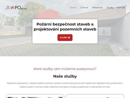 nabízíme spolupráci v oblasti požární ochrana staveb a technické pomoci při naplňování legislativních podmínek v oblasti požární ochrany. dále nabízíme komplexní služby projektové a inženýrské činnosti.