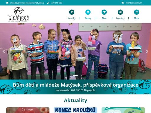 dům dětí a mládeže matýsek, příspěvková organizace