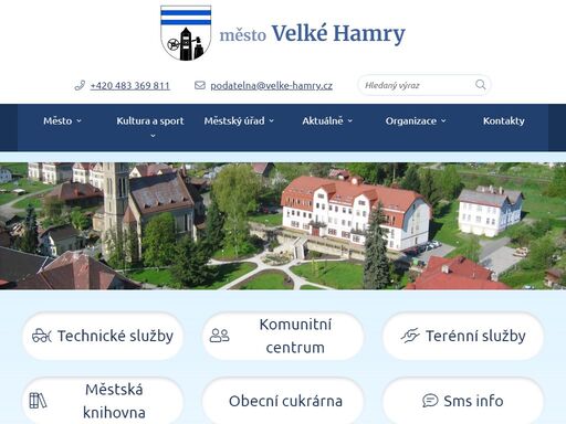 oficiální stránky města velké hamry
