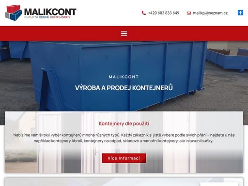 výroba a prodej kontejnerů | 