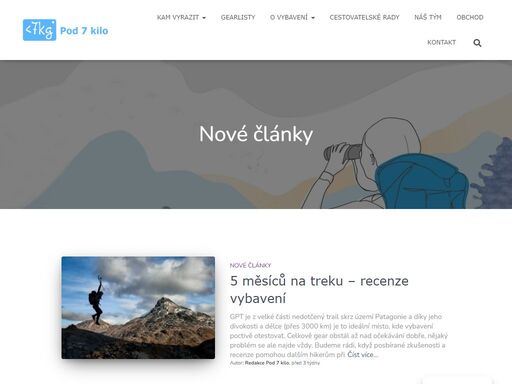 blog obchodu pod 7 kilo s ultralehkým vybavením na cestování. recenze vybavení, kam vyrazit, jak se sbalit a další tipy na cesty.