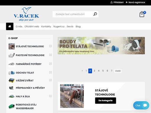 v.racek je zemědělský výrobce stájové a pastevní technologie. nabízí farmářské potřeby, příkrmiště, hrazení, texas panely, boudy pro telata, naháňky, klece, žlaby a mnoho dalších výrobků pro vaši stáj, skot a další zvířata.