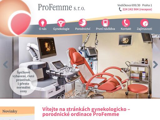 profemme - . posláním naší gynekologicko-porodnické praxe je poskytovat komplexní odborné gynekologické a porodnické služby vysoké úrovně v příjemném a důvěryhodném prostředí.