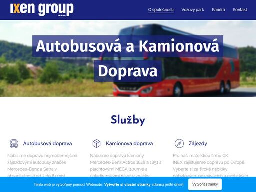 nabízíme dopravu nejmodernějšími zájezdovými autobusy značek mercedes-benz a setra v obsaditelnosti od 7 do 81 míst.