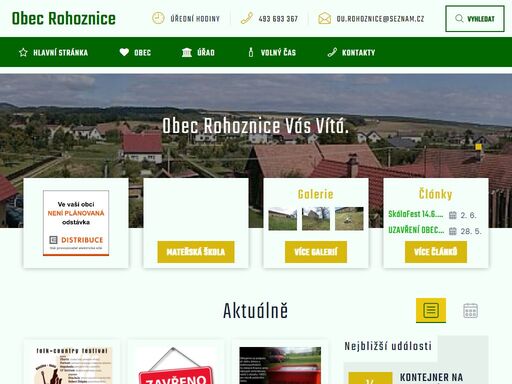  obec rohoznice ze nachází ve východní části okresu jičín. sousedí přímo s městem miletín. obec je rozložena po obou březích řeky bystřice. krásné okolí - malebný kraj podzvičinska - láká k letním i zimním výletům, ať už pěším, cyklistickým nebo v zimě lyžařským.  - obec rohoznice