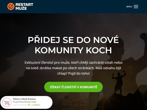 restart muže se zaměřuje na osobní rozvoj, vztah se ženou a pohodu v rodině. webináře, kurzy, mentoring. lektor sláva černý a jeho příběh