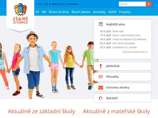 základní škola v citonicích poskytuje základní vzdělání pro první stupeň. součástí školy citonice je také mateřská škola, školní družina a školní jídelna.
