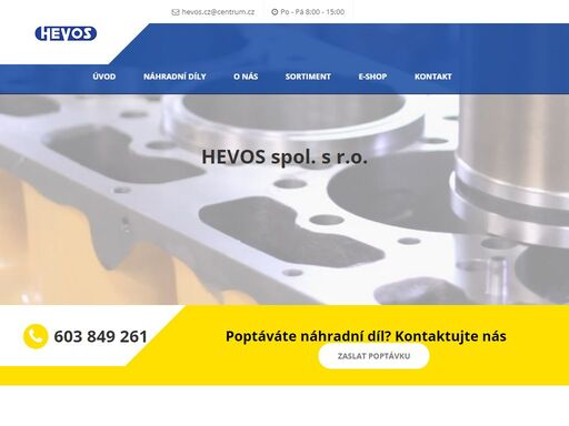 stavební stroje hevos spol. s r.o. vám nabízí náhradní díly pro vaše stroje caterpillar, komatsu, volvo, yanmar a další.