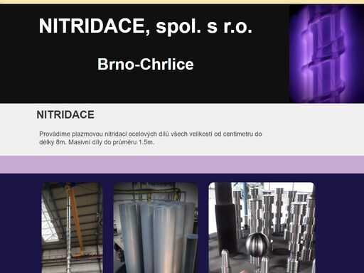 nitridace brno, provádíme plazmovou iontovou nitridace, zakázkové kalení, černění