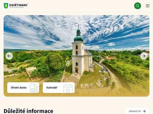 oficiální stránky městyse osvětimany