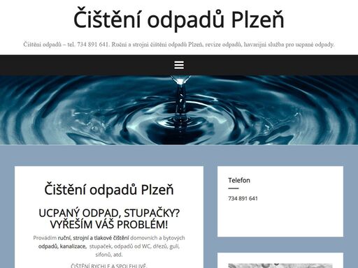 čištění odpadů – tel. 734 891 641. ruční a strojní čištění odpadů plzeň, revize odpadů, havarijní služba pro ucpané odpady.