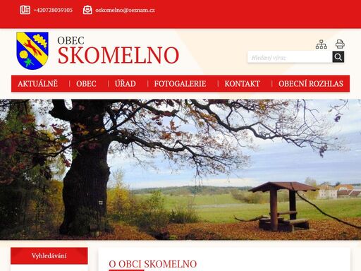 oficiální stránky obce skomelno