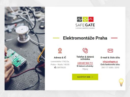 zaměřujeme se na elektromontáže v oblasti praha