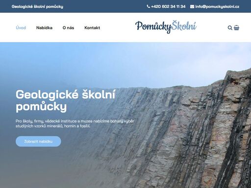 pro školy, firmy, vědecké instituce a muzea nabízíme bohatý výběr studijních vzorků minerálů, hornin a fosílií.