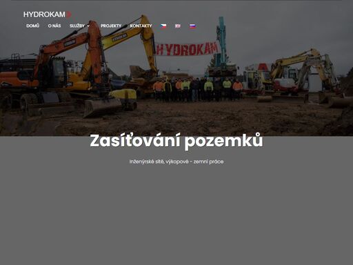 hydrokam s.r.o. voda, topeni, plyn, výkopové a zemní práce