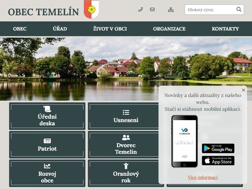 oficiální stránky obce temelín