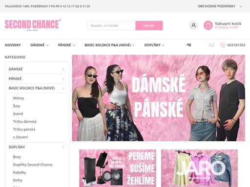 ahoj a vítejte na stránkách second chance!. slide_napis_sch 
 
ahoj, jsme andrea a annie a tohle je náš second chance, obchod, ve kterém dáváme oblečení druhou šanci. náš obchod vznikl z lásky k udržitelné módě a touhy přinášet kvalitní kousky, které mají svůj příběh. na naší stránce najdete pečlivě vybrané oblečení…