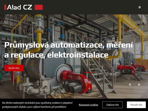 průmyslová automatizace, měření a regulace, elektroinstalace