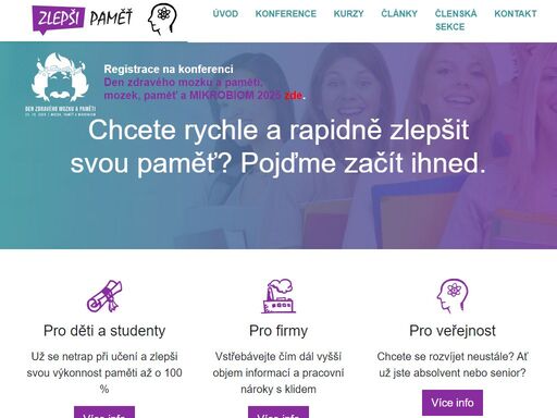 pomáháme jedincům i společnostem aktivně zlepšovat paměť a efektivitu vzdělávání. naše práce je založena na nejnovějších poznatcích o mozku a paměťových technikách.