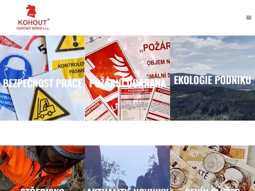 kohout hasičský servis s.r.o. poskytovatel služeb požární ochrany, bezpečnosti práce a ochrany zdraví při práci.