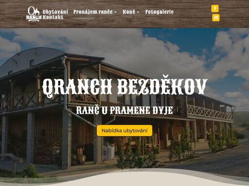 qranch - ranč u pramene dyje, výlety a vyjížďky na koních vysočinou, zábavu, relax i uspořádání oslav, ubytování, wellnes, solná jeskyně to vše je qranch.
