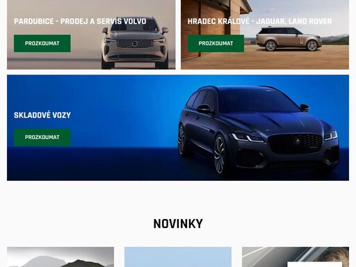 dekomsystem je autorizovaný dealer luxusních vozů volvo, jaguar a land rover. objednejte si testovací jízdu v pardubicích nebo hradci králové.