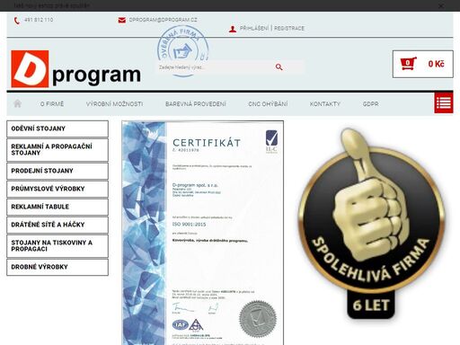 homepage. d-program, spol. s r.o.
hlavní sortiment společnosti d-program spol. s r.o. tvoří drátěný program - vybavení prodejen a obchodů, prodejní stojany, koše a regály, reklamní tabule, stojany na tiskoviny, stojany na dvd, stojany na prospekty, oděvní stojany, butikové panáky, aranžérské sítě a háčky. atd.nyní…