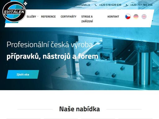 zabýváme se výrobou speciálního výrobního zařízení, přípravků, výrobou z nerezi a zámečnickou výrobou.