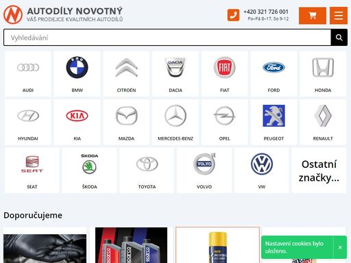 váš dodavatel kvalitních autodílů na všechny značky automobilů