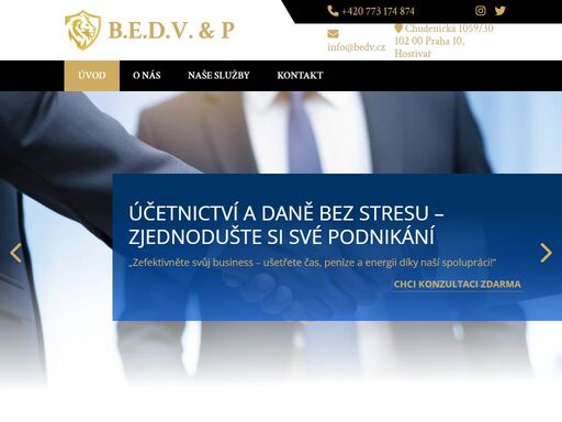 b.e.d.v. & partners je společnost poskytující komplexní nabídku korporátních služeb. zaměřuje se na podniky všech velikostí a oborů činnosti.