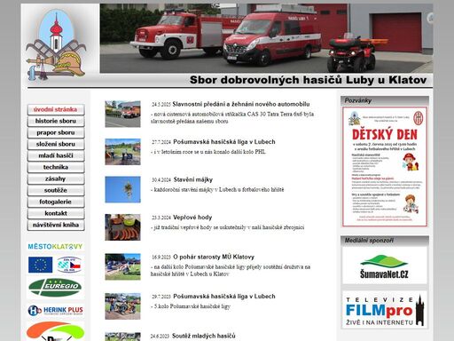 sbor dobrovolných hasičů luby u klatov