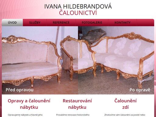 naše čalounictví provádí opravy a čalounění nábytku, restaurování starožitného nábytku, čalounění zdí, polstrování dveří. 