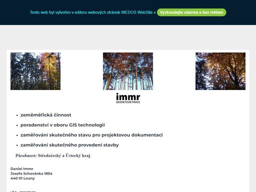 poskytování geodetických služeb, poradenství v oboru gis technologií