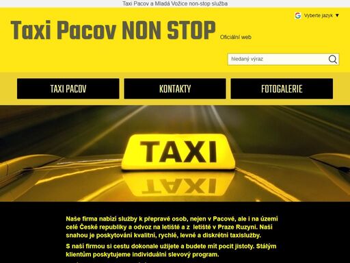 taxi služby s nonstop službou pacov a okolí, letiště praha taxi, sos drive, odvoz auta a svoz osob