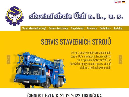 stavební stroje ú.n.l. a.s. - ocelové konstrukce a servis stavebních strojů